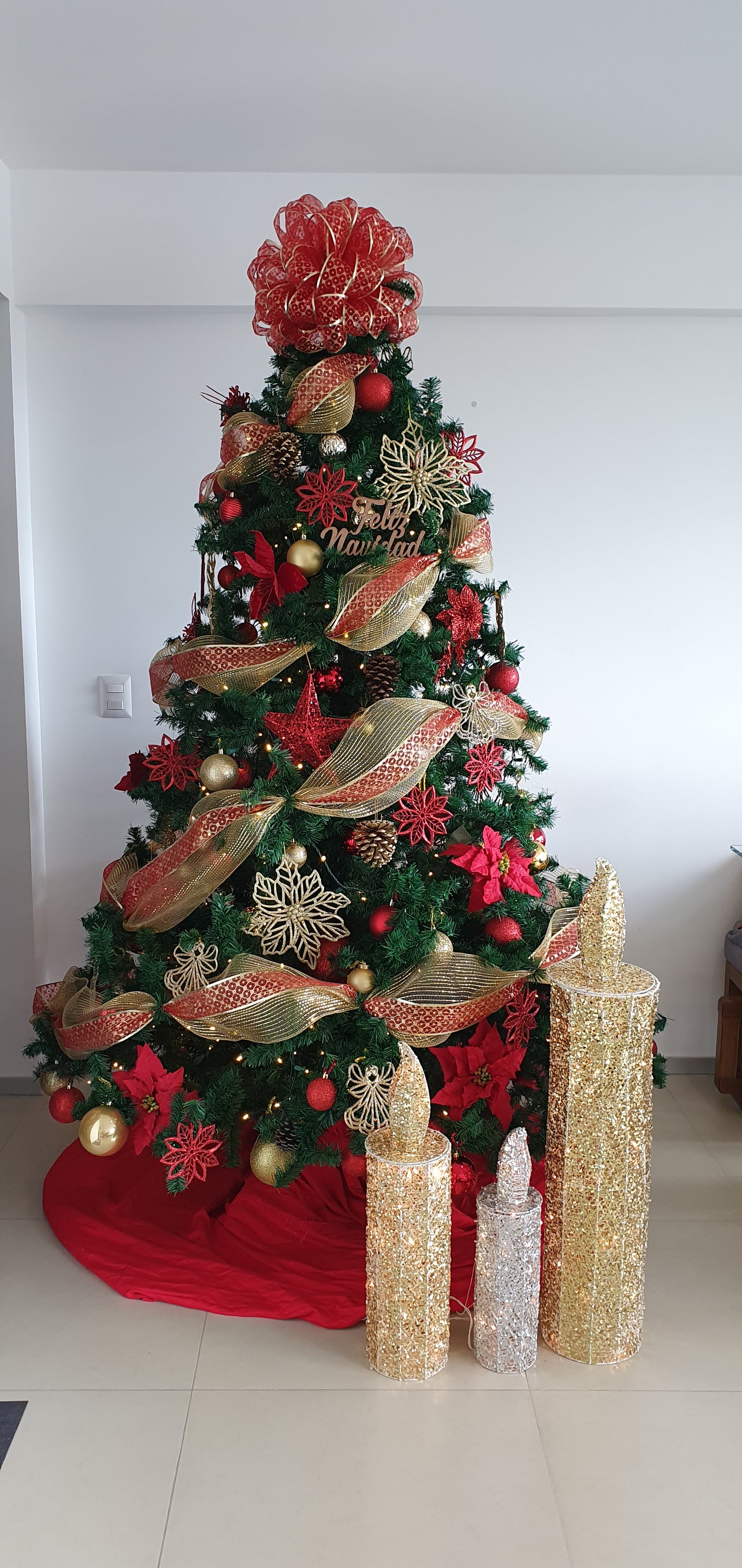 Árbol de navidad para casa 1.9 metros